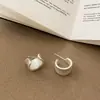 Brincos Geométricos Foscos Exagerados de Flor de Metal da Moda para Mulheres, Brincos de Moda de Personalidade Única de Nicho de Luxo