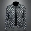 Primavera 2025 nueva chaqueta para hombre chaqueta chaqueta de jacquard con solapa estación europea outlet de fábrica para hombres grandes