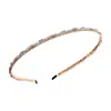 Diadema fina sencilla con pedrería, alta gama hecha a mano, pasador ultra-fairy versátil, diadema fina de borde vintage para salir, accesorio para el cabello