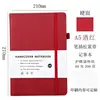 Set de cuadernos A5 con banda elástica, bloc de notas de negocios de tapa dura para hacer libro de actas de reunión, diario con banda elástica, LOGOTIPO