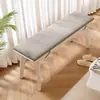 Banco de madera maciza banco de listones sala de estar moderna minimalista nórdico cambiador de zapatos mesa de comedor banco de tablero de madera al final de la cama banco largo taburete tela