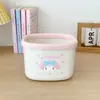 Tubo de Armazenamento de Mesa Ins Coração Feminino Dormitório Estudantil Porta-Caneta de Papelaria de Mesa Tanque de Armazenamento Balde para Restos de Papel