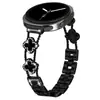 Adequado para a Nova Pulseira de Relógio de Metal Samsung Galaxy Watch8/9 8Classic Trevo de Quatro Folhas Pulseira Encrustada com Diamantes