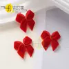 Punto Terciopelo Cisne Cinturón Envuelto Lazo Pequeño Accesorios para Ropa Accesorios DIY Lazo Accesorios de Invierno Navidad