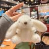 Lindo conejo Bonny de orejas largas transfronterizo, muñeco de peluche, llavero, colgante para niños, venta al por mayor