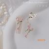 Joyería para Uñas de Lazo 2025 Nueva Celebridad de Internet Popular Zircón Líquido Mariposa Exquisita Joyería con Incrustaciones de Diamantes al Por Mayor