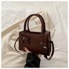 Bolso Cuadrado Pequeño con Lazo de Mano de Moda Nuevo Verano 2025 Nicho Simple Moda Suave Casual Bolso de Hombro