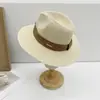 Verano Europeo y Americano Nueva Moda Casual Sombrero de Paja Panama Protección Solar para Playa y Viajes al Aire Libre Sombrero de Paja Jazz Tendencia