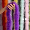 Tiras de Plumas de Colores para Manualidades Tiras de Pelo Largo Tiras de Plumas de Colores Material de Decoración para Zapatos de Plumas Decoraciones para Ropa 1 Pieza 2 Metros