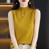 Suéter Pulóver de Alta Calidad Estilo Otoño 2022 para Mujer, Moda Elegante de Socialité, Cuello Medio Alto, Corte Ajustado