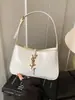 Nova Bolsa de Ombro da Moda 2026 com Toque de Luxo, Bolsa Versátil Feminina de Estreia Transfronteiriça, Bolsa Baguete Lisa Estilo Americano