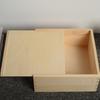 Caja vacía de madera maciza con tapa deslizable para almacenamiento, caja de madera para flores secas, almacenamiento de madera, caja de madera, caja creativa para colección de insignias, caja de madera para embalaje