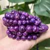 Cuentas Redondas de Cristal de Dragón Morado Oscuro de 6/8/10 mm Accesorios para Joyería Pulsera DIY Collar Joyería Materiales para Venta al por Mayor
