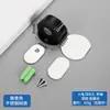 Tope de puerta superior de acero inoxidable sin perforaciones Tope de puerta de succión al suelo tipo Tortuga con resistencia magnética para puerta, goma gruesa anticolisión, tope de puerta montado en el suelo