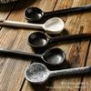 Colher de Sopa Grande Colher de Cerâmica Doméstica Cabo Longo Sopa Colher Resistente a Altas Temperaturas Colher Criativa Estilo Japonês Colher Grande Colher Colher Colher de Mingau