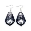 Pendientes en Y de Halloween Transfronterizos Nochebuena Pesadilla Calavera Personaje de Terror Pendientes Acrílicos Venta Directa de Fábrica