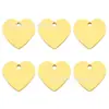 Etiqueta de amor para mascotas de acero inoxidable grabada con láser espejo metálico accesorios para collar llavero de tarjeta de identidad para perro mascota