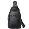 Bolsa de Pecho de Alta Gama para Hombre Más Vendida Bolso de Pecho de Cuero Genuino Bolso de Hombro Deportivo de Moda de Gran Capacidad para Hombre Tendencia