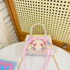 Bolsa Infantil Nuevo Estilo Guofeng Bolso de Mano de Perlas para Niña Estilo Princesa Fragante Accesorios Estilo Extranjero Bolso Cruzado con Cadena Comercio Exterior