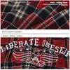 Camisa de Manga Corta a Cuadros Suelta Yipinjia 26Ss para Hombre, Estilo Callejero Retro Americano, Marca Fresca de Moda, Camisa Roja Casual
