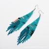 Pendientes de cuentas de estilo bohemio europeo y americano color tejido a mano borla larga pendientes de cuentas Miyuki venta al por mayor