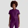 Uniforme Quirúrgico Nuevo Personalizado con Cuello Alto, Mangas Acampanadas y Cremallera para Doctores, Enfermeras y Cuidadores de Quirófano