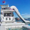 Yate Acuático Personalizado Tobogán Grande Mar con Red Piscina Equipo de Piscina de Buceo Mar Plataforma Flotante Exterior Bar