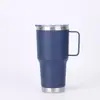 Taza de coche de acero inoxidable personalizada para viajes transfronterizos de 30 oz, gran capacidad, portátil, vaso para hielo para coche, vaso para cerveza fría