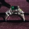 Suministro Transfronterizo de Artículos Pequeños, Anillos Verdes Cerrados Estilo Ins, Accesorios, Joyería, Fuente para Transmisiones en Vivo de Comercio Exterior R7971