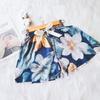 Fornecimento Direto da Fábrica Shorts de Algodão e Seda Feminino Verão Finos Florais Japoneses Caimento Elástico na Cintura Pijama Algodão Artificial Calça Única