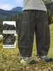 Calça Casual Scimitar de Algodão Puro para Meninos Europeus Outono 2026 Nova Roupa Infantil Crianças Bebê Criança Pequena Estilo Primavera Outono Calças