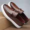 Zapatos Casuales de Negocios Transpirables para Hombre de Venta Caliente Estilo Británico Moderno Suela Suave Versátiles de Cuero - 26053