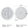 Posavasos epoxi transfronterizo molde de silicona DIY geométrico resina yeso hormigón cemento molde de bandeja de escritorio