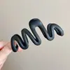 Para cabelos grossos, presilha de tubarão acrílica da moda, presilha de cabelo francesa fofa em formato de coração, presilha de garra com laço elegante para mulheres