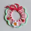 Coleira de Tricô à Mão para Pet, Colar de Gato Fofo de Tricô, Coleira para Gatinho, Cachecol Decorativo para Cães de Porte Pequeno