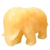 Adornos de Elefante Natural Beige de Jade Listos para Usar del Fabricante, un Par de Adornos de Elefante que Atraen Riqueza y Agua, Decoraciones para Sala de Estar y Oficina