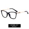 81595 nuevo armazón de gafas para mujer de rostro sencillo ultraligero anti-luz azul miopía se puede equipar con el número de fábrica de armazones de gafas en stock al por mayor
