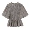 Z Estilo Europeo y Americano Transfronterizo 2026 Nueva Moda Elegante Amazon Mayorista de Mujer Top Cuadros Pequeños Panal 2358659