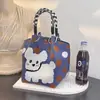 Bolso tote portátil, gran capacidad, tejido, adecuado para salir, bolso cuadrado pequeño nuevo para uso diario, bolso de hombro para el trabajo