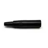 Mini XLR de 4 pines P-Pin Carcasa Chapada en Oro Negro Chapada Enchufe para Micrófono Mezclador Amplificador