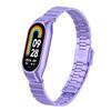 Adecuado para Correa Xiaomi Mi Band 8, Pulsera de Acero Inoxidable con Nudo de Bambú y Hebilla de Una Cuenta, Caja Metálica, Correa Xiaomi Mi Band 7