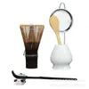 Set de Utensilios de Té de Bambú Morado: Batidor de Té, Set de Matcha, Cepillo para Revolver, Set de Batidor de 100 Púas, Empaque de Caja de Regalo para Batidor de Té, Logo Personalizable