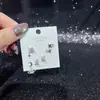 Pendientes de Tachuela de Moda Pendientes de Mariposa Nuevos Versátiles Súper Brillantes Circonita Aguja de Plata S925 Galvanizada Ecológica Ropa de Moda de Invierno