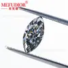 Piedra Suelta de Moissanita Gris Forma Marquesa, Cara de Anillo de Piedra Natural Irregular de Color, Joyería de Piedras Preciosas al por Mayor Transfronteriza de Fábrica