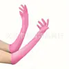 Accesorios para Mujer de los Años 1920 Spandex Satén Flocado Guantes de Charol Accesorios de Disfraz para Fiesta de Baile Transfronteriza en Stock