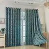 Cortinas Jacquard Negras de Color Pluma Transfronterizas en Estilo Minimalista Moderno Europeo y Americano, Venta al por Mayor de Fabricantes de Amazon
