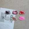 Accesorios de Cabeza de Gato Delgada de Celebridad de Internet Estilo Japonés Venta al por Mayor Materiales para Pasador de Zapatos Bolsas de Zapatos Fundas de Teléfono Pegamento de Crema Hecho a Mano DIY