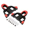 Zapatos de ciclismo para exteriores juego de calas cala para zapatos de ciclismo de carretera pieza de bloqueo autoblocante tarjeta de bloqueo accesorios para bicicleta