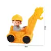 Decoração de Bolo de Carro de Puxar com Tema de Carros, Carro Pequeno Decoração de Mesa de Sobremesa de Aniversário Infantil Enfeite de Encaixar