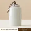 Tarro de Té Esmaltado Gris Hielo Tarro Sellado de Cerámica Estilo Japonés Mini Pequeño Ceniza de Hierba Almacén de Té Tarro de Té Portátil para Viajes Venta al por Mayor